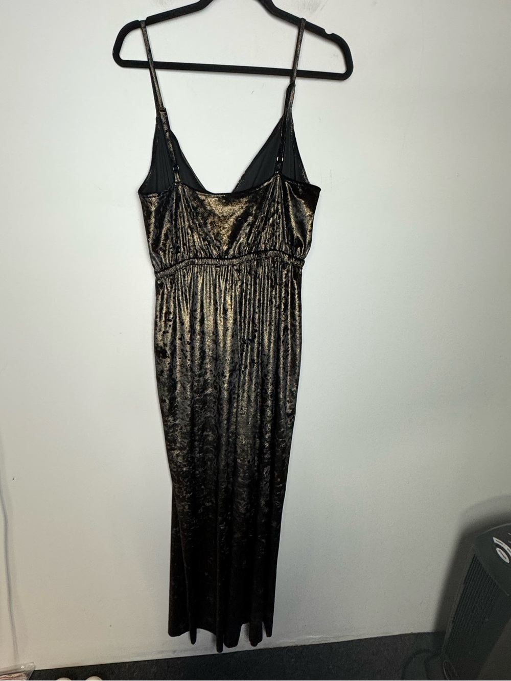 Show me your Mumu The Richards Jonny Gold velvet jumpsuit XL - Picture 5 of 10